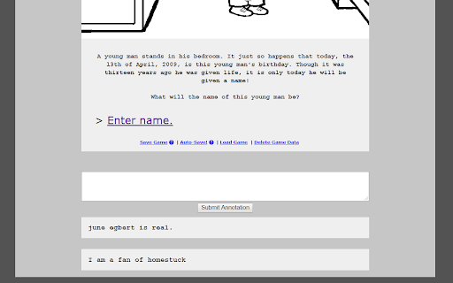 Homestuck Annotations