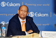 Eskom Group CFO Calib Cassim has taken over as interim CEO.