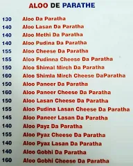 Paratha Point menu 4