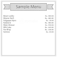 Aggarwal Standard Sweets menu 3