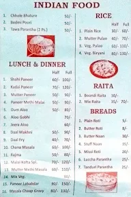 Thakuji Food Corner menu 3