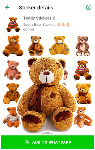 Screenshot Teddy Bear Stickers