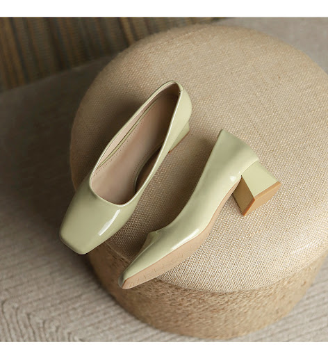 Title 11, Lady Chunky High Heels Square Toe Gentle Mary J...