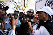 Operation Dudula leader Nhlanhla ‘Lux’ Dlamini at the Roodepoort’s magistrate court on Monday. 
Picture: Emile Bosch