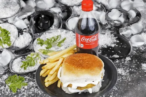 Maharaja Vada Pav With Fries And Coke [250 Ml]