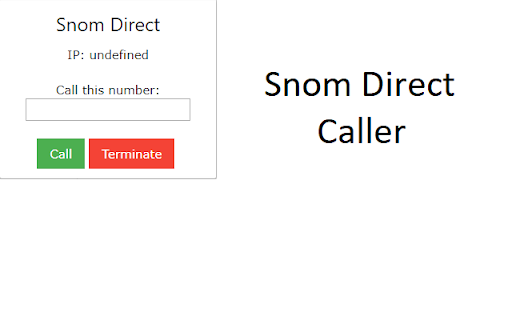 Snom Direct Caller