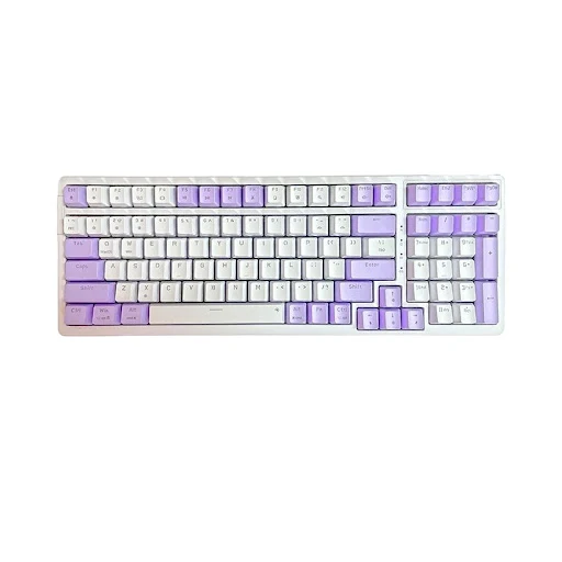 Bàn phím cơ Gaming Newmen GM328, White - Purple, Blue Switch