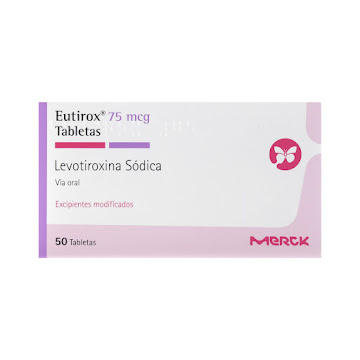 Eutirox Levotiroxina Sódica 75 mcg Merck Caja x 50 Tabletas  