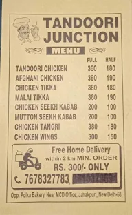 Tandoori Junction menu 1