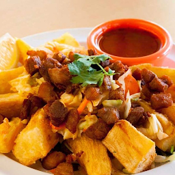 Yuca with Fried Pork