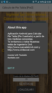 Cálculo de Pie Tabla (Pie Cuadrado) - náhled