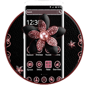 Black Diamond Flower Theme  Icon