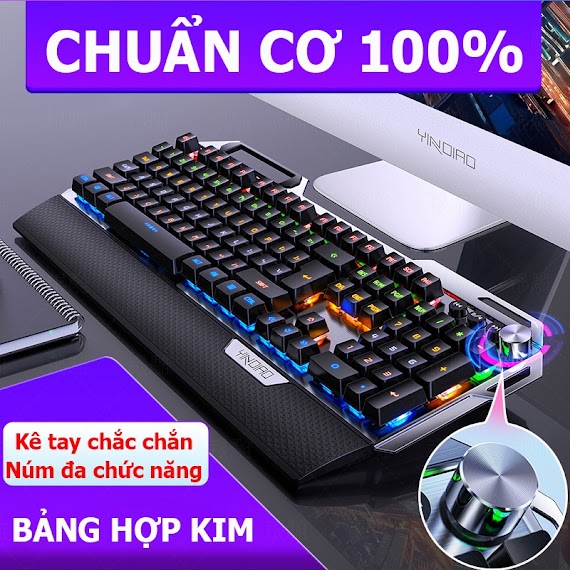 Bàn Phím Cơ Gaming K100 Full Led - Bàn Phím Cao Cấp Dành Cho Giới Trẻ