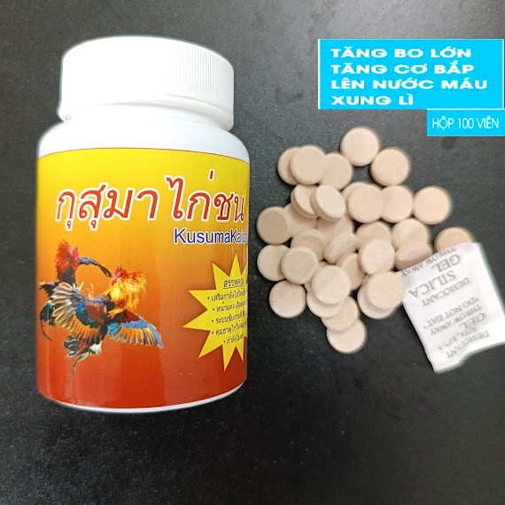 Nuôi Gà Đá Tăng Bo - Tăng Cơ Bắp Tổng Hợp B12B15 Vitamin Hộp 100 Viên