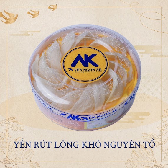 [Hàng Chính Hãng] Yến Rút Lông Khô Định Hình (100G) - Yến Rút Lông Khô Định Hình (Yến Sạch Chế Biến Từ Tổ Yến Thô /Tổ Yến Còn Lông) - Yến Ngon Ak