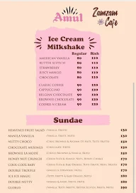 Zamzam Cafe menu 1