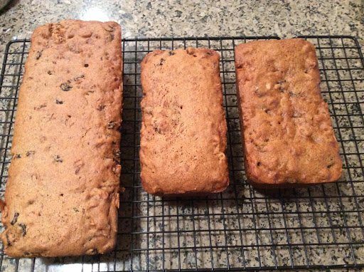 These loaves baked at 280 degrees F. for one hour.