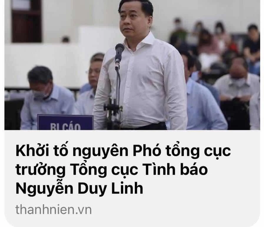 NGUYÊN PHÓ TỔNG CỤC TRƯỞNG BỘ CA  VỪA BỊ KHỞI TỐ LÀ AI?