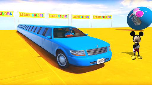 Superhero Limo Car Stunts: Free Kids Racing Games