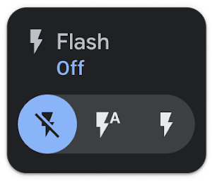 Chế độ cài đặt của Máy ảnh Go: Đèn flash