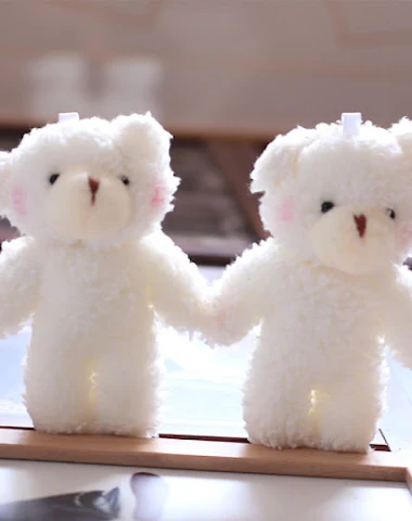 Teddybeer Mini Poppen Tas Charm Sle - 3
