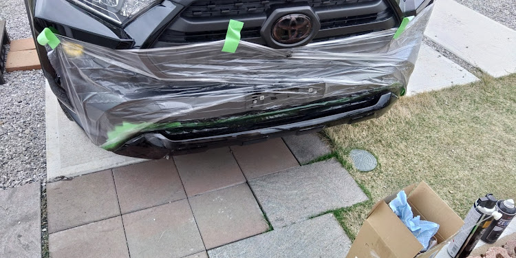 RAV4のDIY・ラバー塗装・ラッピング施工・洗車に弱い？に関するカスタム事例の投稿画像3枚目