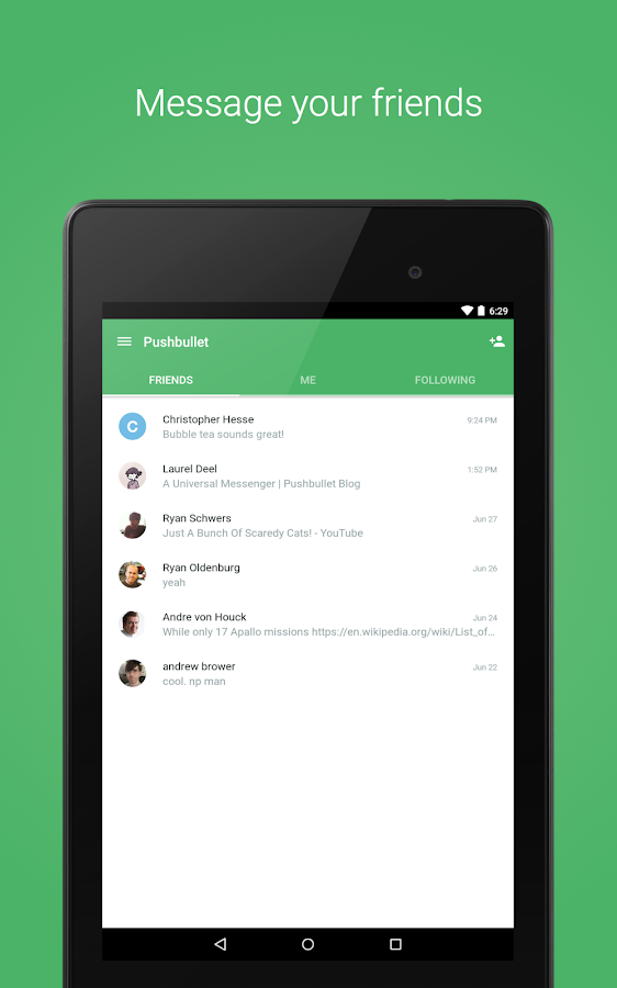    Pushbullet - SMS on PC- screenshot  