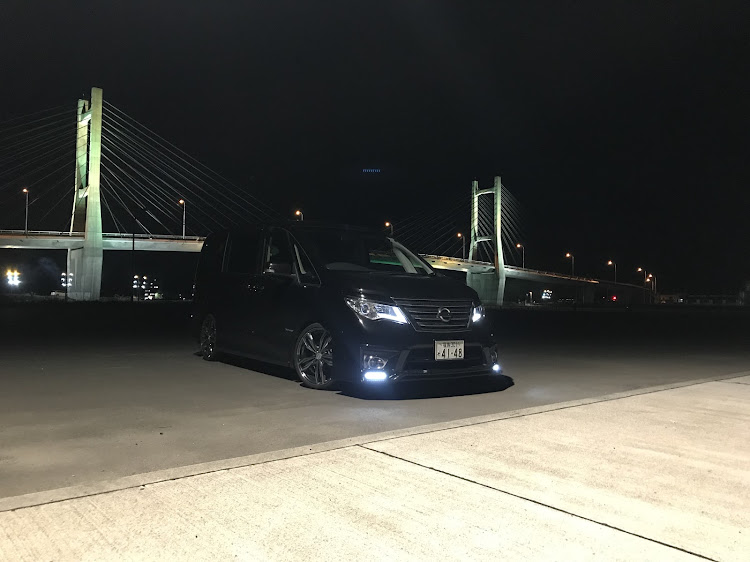 セレナのドライブ・エムズガレージ・夜景と愛車・松川浦大橋に関するカスタム事例の投稿画像3枚目