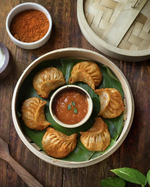 Chicken Peri Peri Momos [6 Pieces]