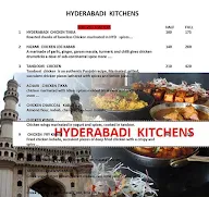 Hyderabadi Kitchens menu 1