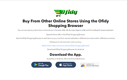 Ofidy OnlineShopping Browser Extension Preview image 0