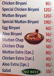 Royal Saiffan Biryani menu 1