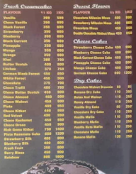 Good Cake House menu 1