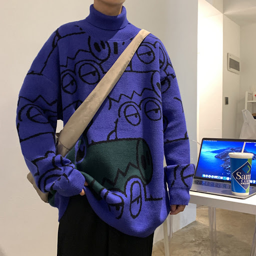 Title 3, Womens cartoon bottoming sweater, soft and com...