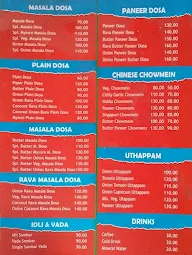 Vanakkam Madras Cafe menu 1