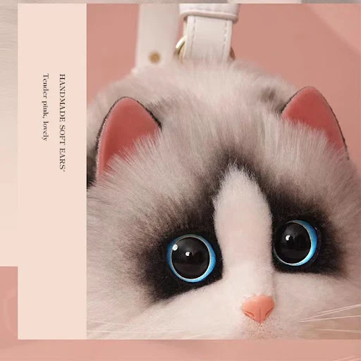 Cat bag, Messenger Bag, versatile small and cute, fashionable bag Women's Cross bag autumn and winter high-level design