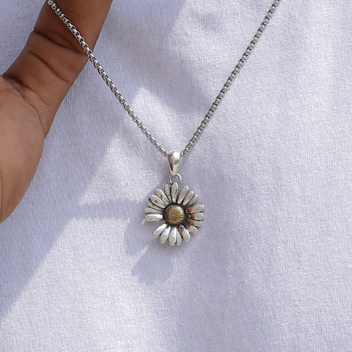 Title 1, All-match Pendant Sterling Silver Chrysanthemum...