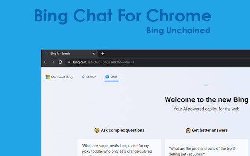 Bing Chat For Chrome Bing Unchained