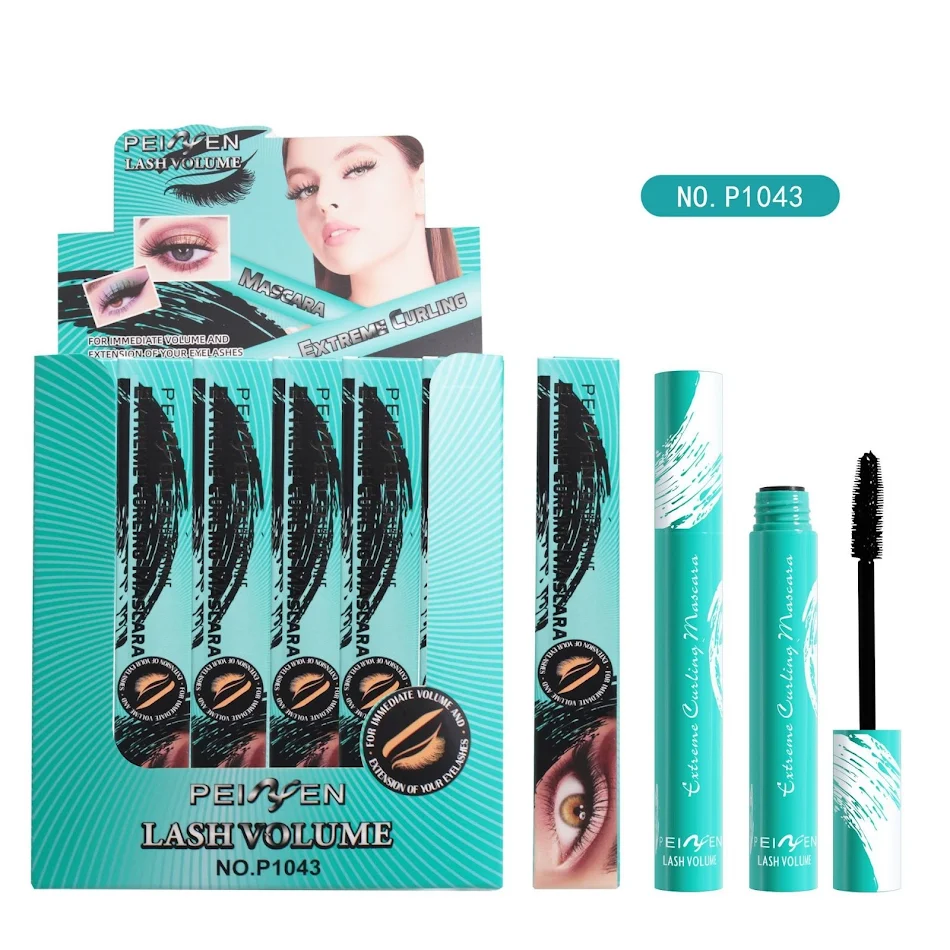 Waterproof krullende mascara, vlekt niet, verdikt de wimpers voor een volle, langdurige en gedefinieerde oogopslag.