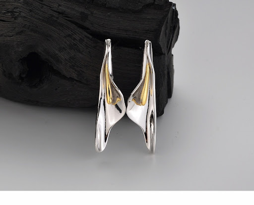 Title 3, Womens 925 Sterling Silver Floral Stud Earring...
