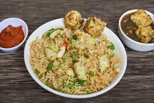 Veg Manchurian Fried Rice