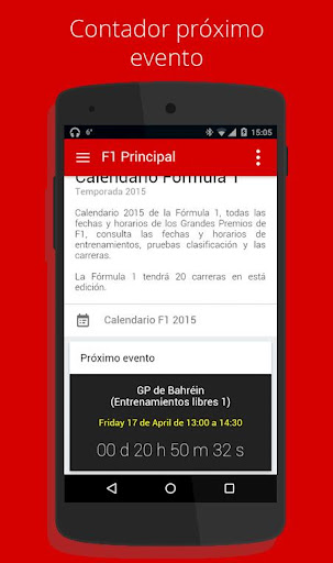 Fórmula Calendario 2015 PRO