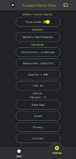 Screenshot Screen Mirror Max