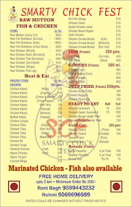 Smarty Chick Fest menu 1