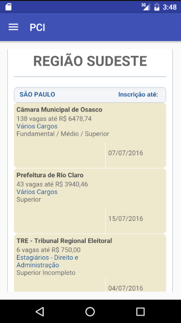 Pci concursos Screen 3