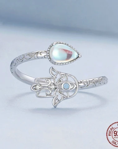 S925 sterling srebrni prsten otvore - 3