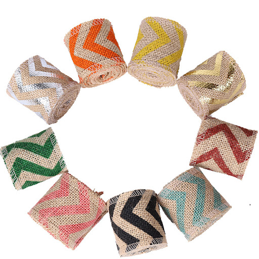 Title 10, Versatile burlap ribbon roll for crafts, rustic...