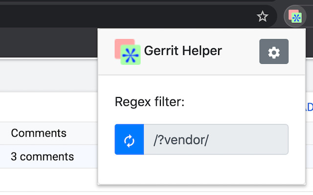 Gerrit Helper chrome extension