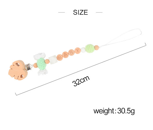 Title 8, Crochet Woolen Candy Pacifier Chain, a safe and...