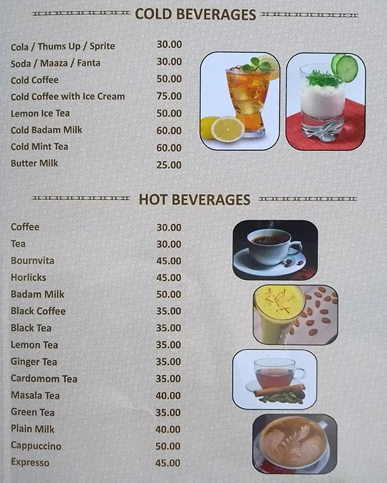 Atithi Veg Restaurant menu 